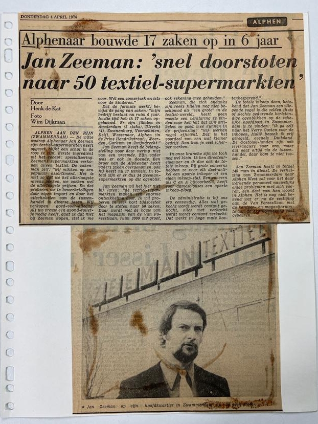 Zeeman groeit door