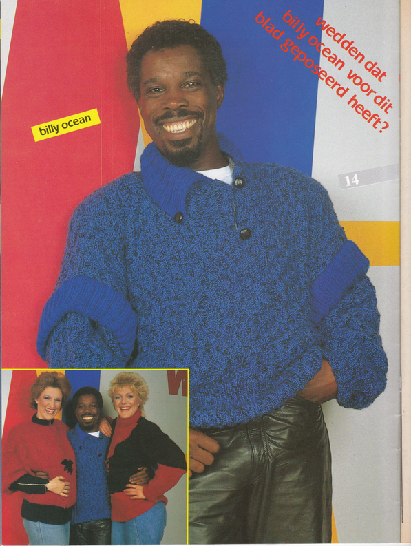 Billy Ocean poseert