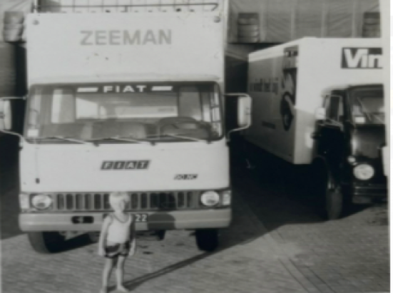 De eerste Zeeman vrachtwagen