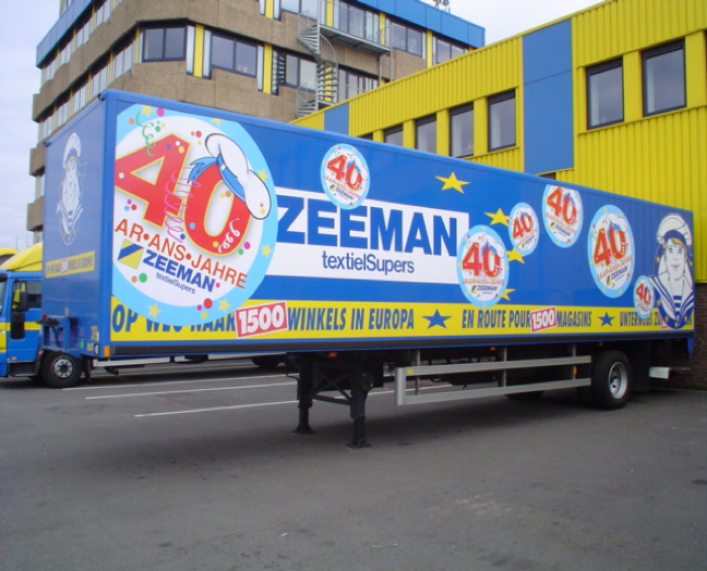 Zeeman aanhanger 40 jaar editie