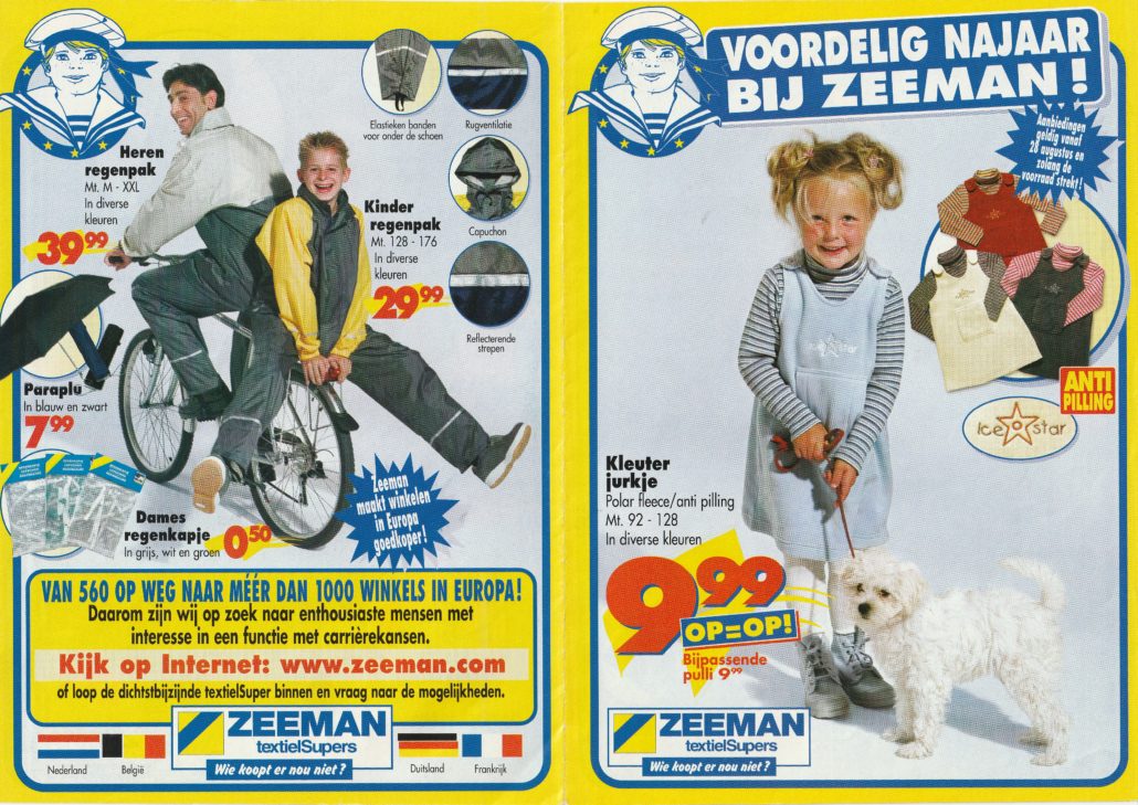 Reclamefolder Jaren 90