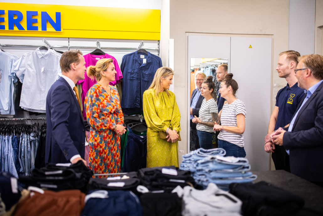 Koningin Maxima op bezoek bij Zeeman